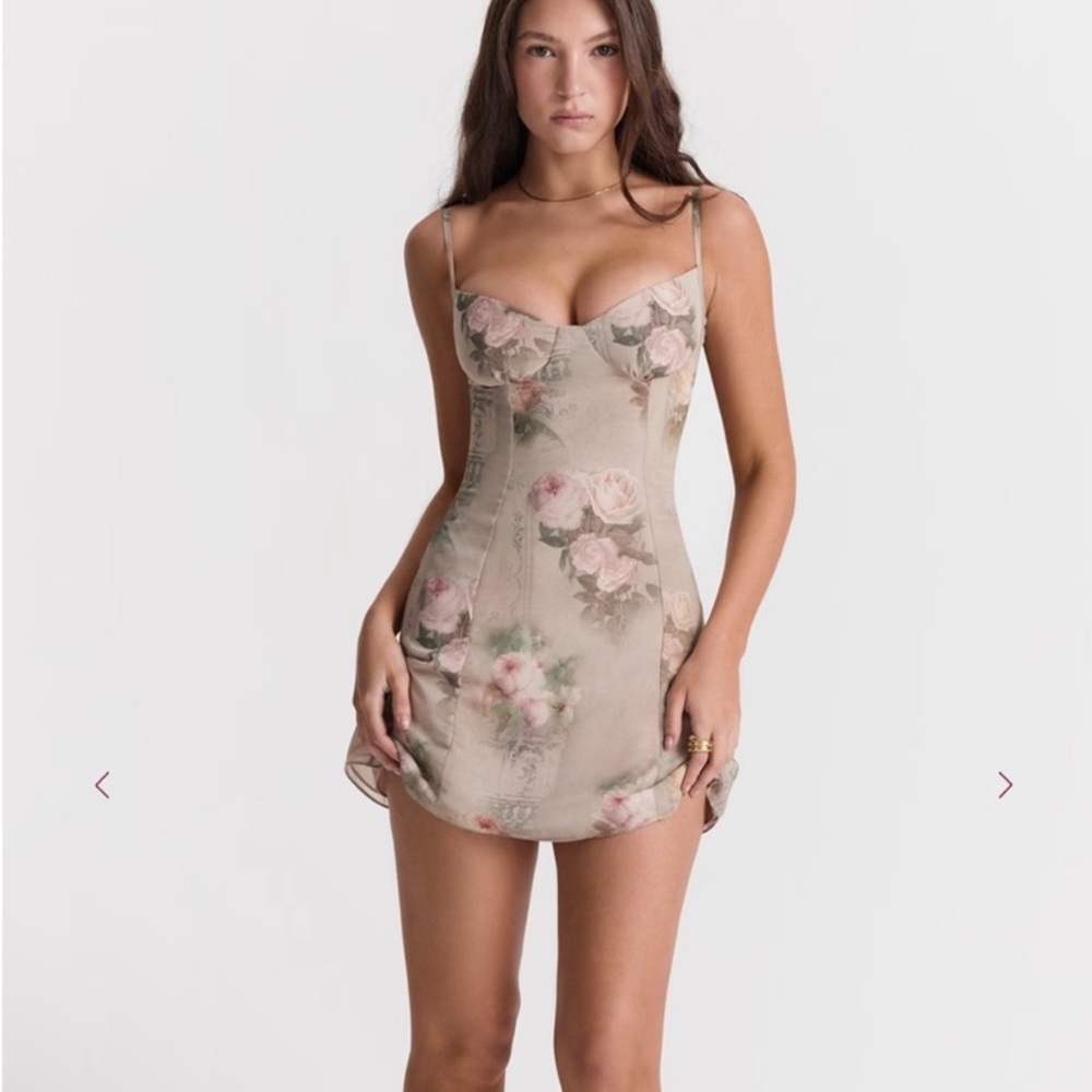 Floral Mini Dress with Spaghetti Straps